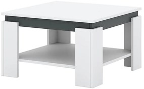 Masă de cafea OLAF alb/antracit