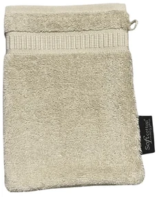 Mănușă de baie frotir SOFT 16x22 cm Bej deschis / Light beige