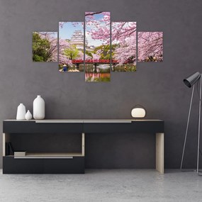 Tablou cu cireș japonez (125x70 cm), în 40 de alte dimensiuni noi