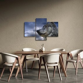 Tablou - Cap de lup (90x60 cm)