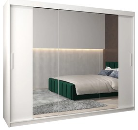 Dulap de haine 250 cm Toki 2 (alb mat + alb mat). 1065027