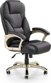 Scaun directorial DESMOND, negru, piele ecologica, 67x70x112/119 cm