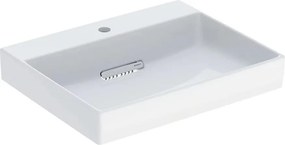 Lavoar pe mobilier Geberit One cu scurgere speciala 60 cm alb cu orificiu baterie