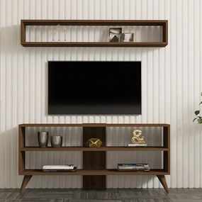 Set mobilier pentru living Prestige, Pako World, Nuc, 120x29x50 cm