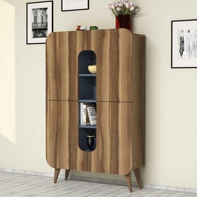 Cabinet Mine - Walnut, Blue