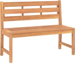 vidaXL Bancă de grădină, 114 cm, lemn masiv de tec