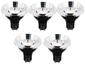 Set de 5 becuri LED GU10 inteligente reglabile AR70 6W 500 lm 2200 - 6500K