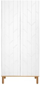 Dulap Toteme botanic alb/stejar H200 cm