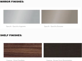 Consola suspendata cu oglinda design LUX Sunset