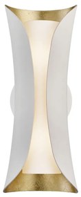 Aplica de perete design modern JOSIE alb/foita aurie