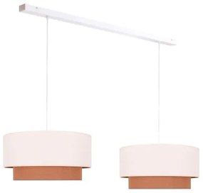 Duolla - Lustră pe cablu BOHO 2xE27/15W/230V bej/maro