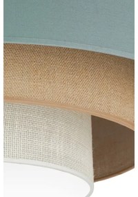 Plafonieră LED Duolla LUNETA LED/26W/230V d. 60 cm 4000K turcoaz/bej