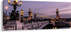 Tablou - Podul lui Alexandru al III.-lea din Paris (120x50 cm)