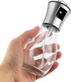 Dozator de ulei cu pulverizator 200 ml - argintiu