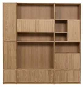 Bibliotecă modulară cu aspect de lemn de stejar 77x199 cm Modulair – vtwonen