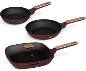BerlingerHaus Set de tigăi cu suprafață din titanLeonardo Nordic, 3+1 buc.