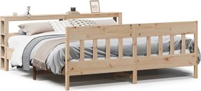 vidaXL Cadru de pat fără saltea, 200x200 cm, lemn masiv pin