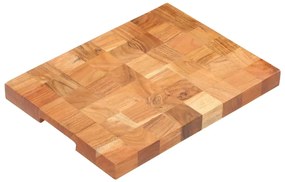 Placa de tocat, 40 x 30 x 3,8 cm, lemn masiv de acacia