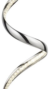 Lampa de podea LED moderna design cromat Twirls
