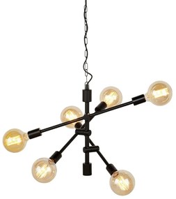 Pendul cu 6 brate design Industrial style NASHVILLE/H6/B