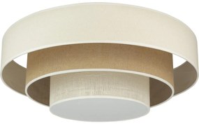 Plafonieră LED Duolla LUNETA LED/26W/230V d. 60 cm 4000K crem/maro