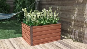 Paturi înălțate G21 Daisy 100 x 80 x 52 cm, dintablă, maro