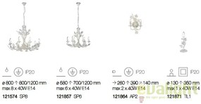 Aplica de perete realizata manual CHAMPAGNE AP2 121864