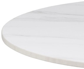 Măsuță de cafea albă rotundă cu blat ceramic ø 60 cm Malta – Actona