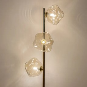 BRILAGI - Lampadar VULCANO 3xG9/8W/230V auriu/bej fumuriu