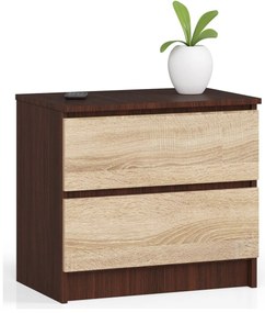 Noptieră Kalista (wenge + Stejar sonoma). 1069379