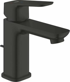 Baterie lavoar Grohe Cubeo S monocomanda finisaj negru mat cu ventil Pop-Up