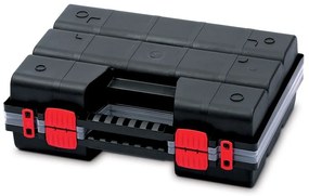 Organizator cu două case 39 × 29 × 13 cm, negru