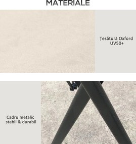 Outsunny Pavilion Pliabil Pop-Up 4x4 m cu Înălțime Reglabilă pe 3 Niveluri, Pavilion de Exterior cu Plasă de Țânțari, Saci de Nisip, Geantă de Transport, UV50+, pentru Grădină, Camping, Petreceri, Bej | Aosom Romania