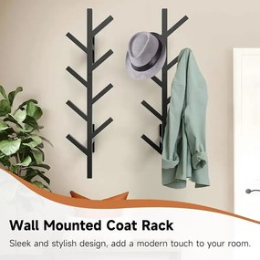 Cuier pom din metal cu 8 agatatori, Sega, 100 cm