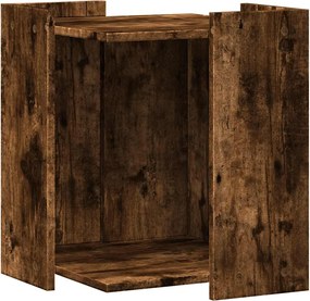 vidaXL Cutie litieră pisici stejar fumuriu 42x42x51 cm lemn prelucrat