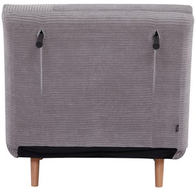 HOMCOM Canapea Pat 2 în 1 pentru Oaspeți, suport de gât reglabil, Cord 82 cm x 89 cm x 83 cm Gri deschis | Aosom Romania