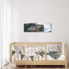 Tablou - puterea apei (cu ceas) (90x30 cm)