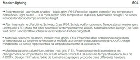 Stalp LED mic pentru iluminat exterior IP54 Essen gri H-45cm