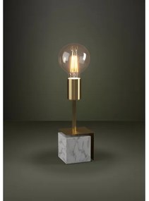 Lampă de masă Eglo 390169 CARMITA 1xE27/40W/230V auriu/marmură albă