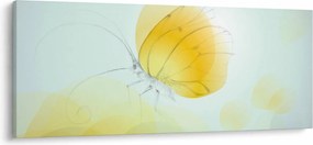 Tablou - Fluturele galben (120x50 cm)