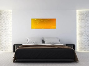 Tabloul abstract galben (120x50 cm)