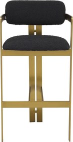 Scaun bar design LUX Donato, boucle negru 115837 HZ