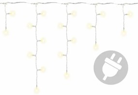 Lumină de ploaie de Crăciun - 2,7 m, 72 LED-uri, alb calda
