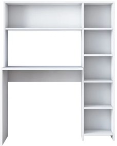 Masă de lucru cu raft RANI 113,2x141,8 cm alb