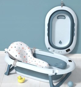 Cada de baie pliabilă pentru copii VAIANA PREMIUM cu pernă și suport - mai multe culori Violet