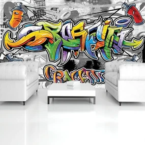 Fototapet - Graffiti colorat (152,5x104 cm), în 8 de alte dimensiuni noi