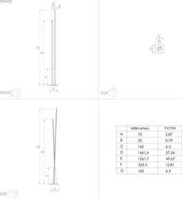 Lampadar LED PANAGRIA LED/24W/230V Eglo 900493