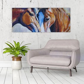 Tablou - Caii îndrăgostiți (120x50 cm)