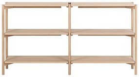 Bibliotecă în culoare naturală cu aspect de lemn de stejar 169x88x30 cm Braidwood – Actona
