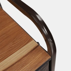 Comodă cu sertare din material textil HAZEL TIP 3,maro, XL